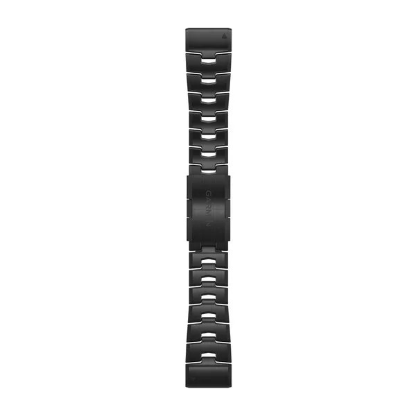 Bracelet QuickFit - 26mm Bracelet titane avec revêtement en carbone amorphe gris mat pour  Garmin Instinct 2X Solar 