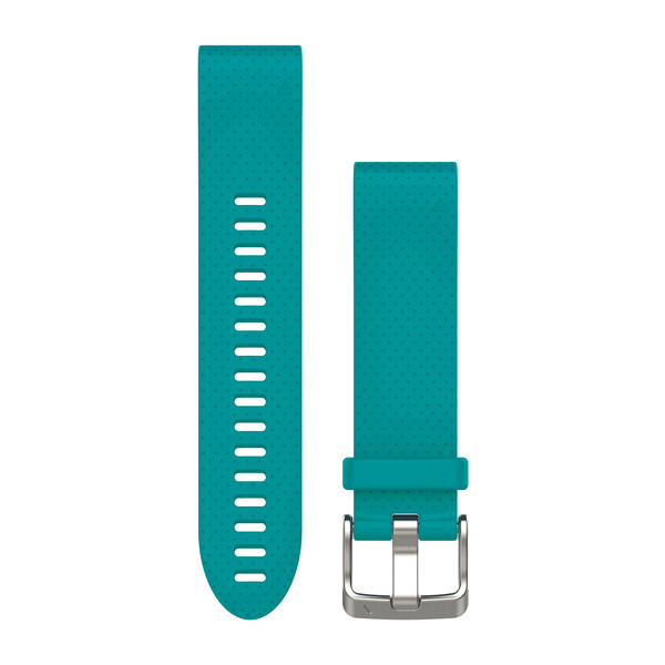 Bracelet QuickFit - 20mm - Silicone turquoise pour  Garmin fenix 6s 