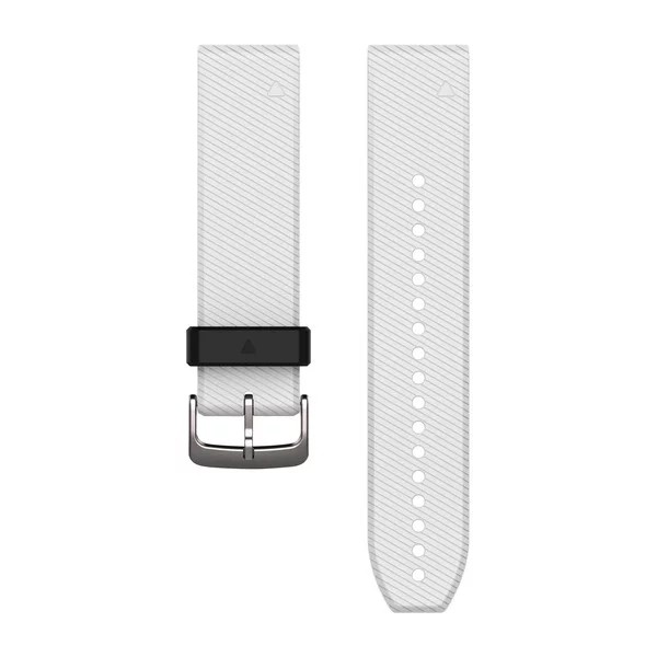 Bracelets QuickFit - 22mm Silicone blanc pour  fenix 7 Pro Solar Edition 