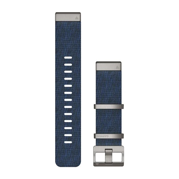 Bracelet de montre QuickFit 22 Bracelet en nylon tissé Indigo pour  Garmin epix (Gen 2) 