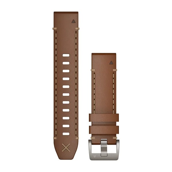 Bracelet de montre QuickFit 22 Bracelet en cuir de vachette italien pour  Quatix 7 