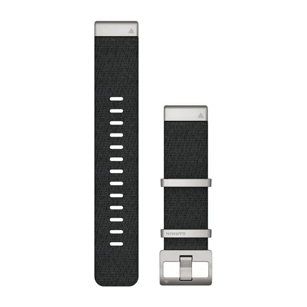 Bracelet de montre QuickFit 22 Bracelet en nylon tissé Noir pour  Garmin epix (Gen 2) 