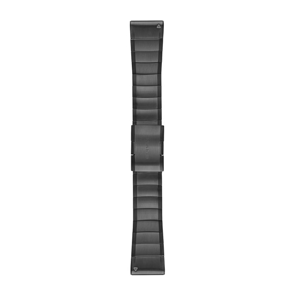 Bracelets QuickFit - 26mm - Gray en titane et carbone amorphe  pour  Garmin fenix 6X 