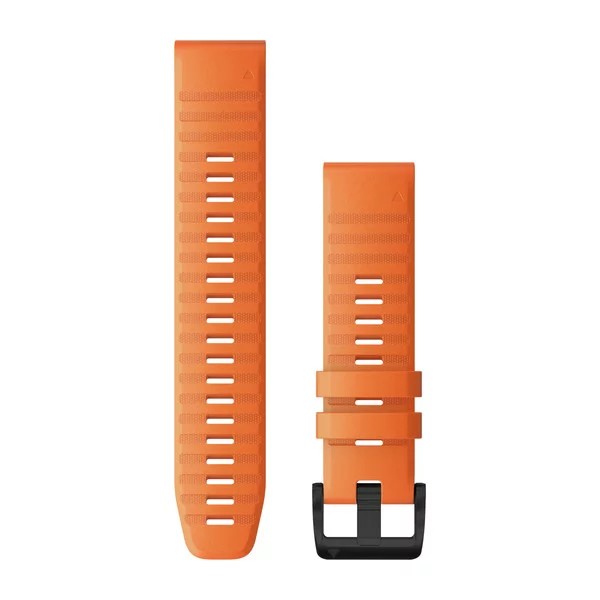 Bracelets QuickFit - 22mm Silicone orange pour  Quatix 7 
