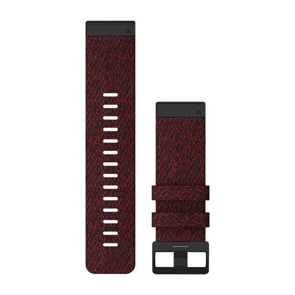 Bracelet QuickFit - 26mm Nylon rouge chiné pour  Quatix 7 