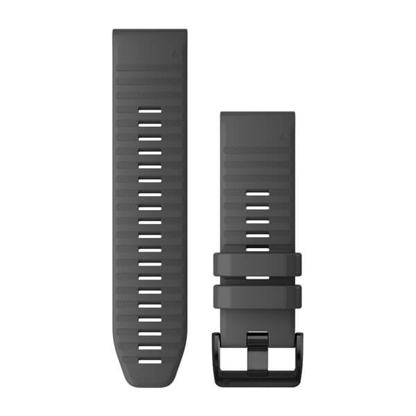 Bracelet de montre QuickFit 26 - Silicone gris ardoise pour  Quatix 7 