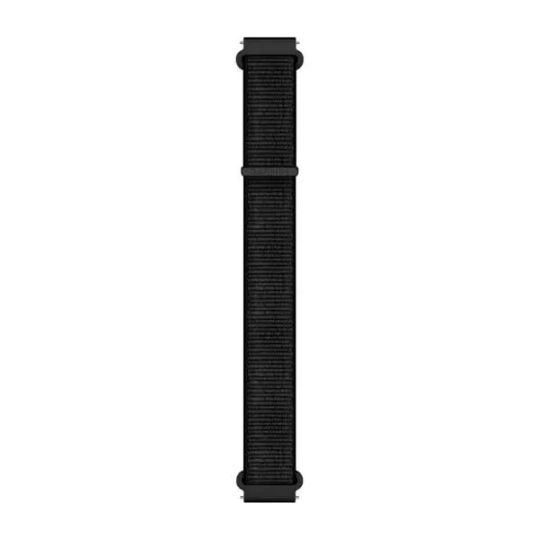 Bracelet Quick-Release (20 mm) - Nylon noir avec boucle noire pour  Garmin Venu Sq 2 
