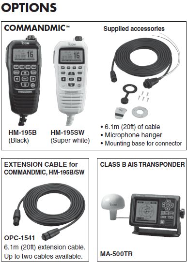 VHF Marine Fixe Icom IC M400BB